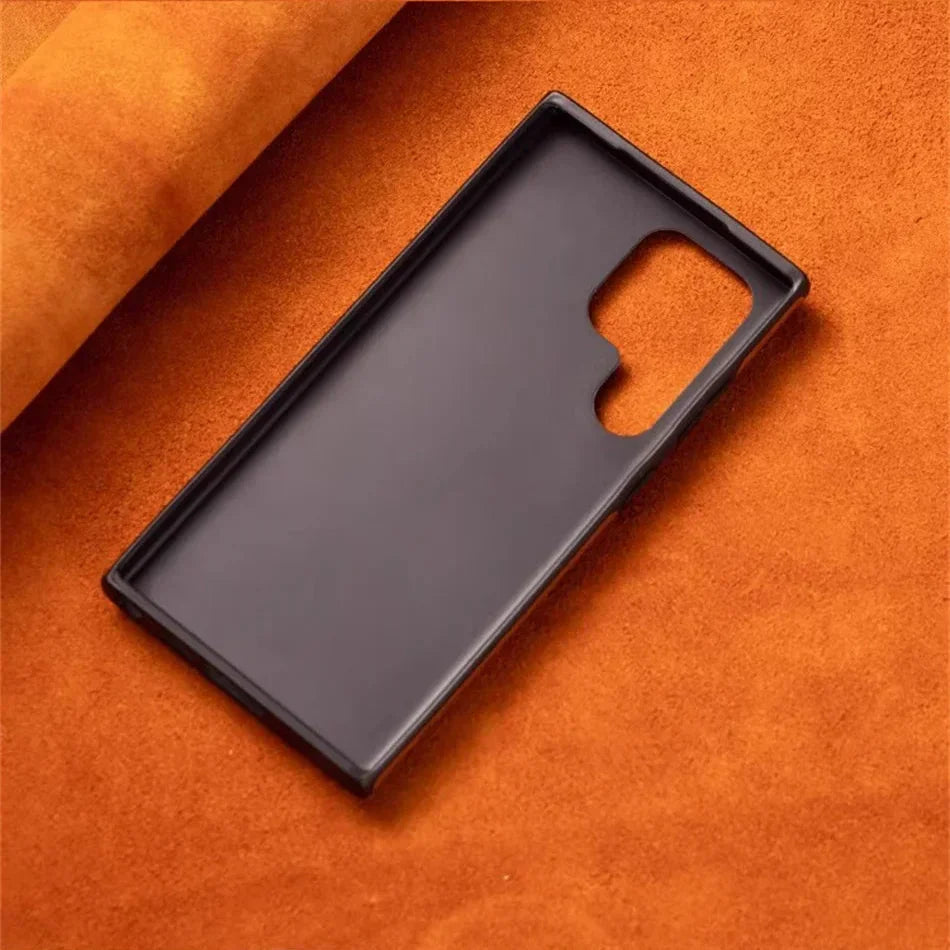 Frendorf | Magnetische Leder Samsung Galaxy Wireless Charging Ringhalter Hülle
