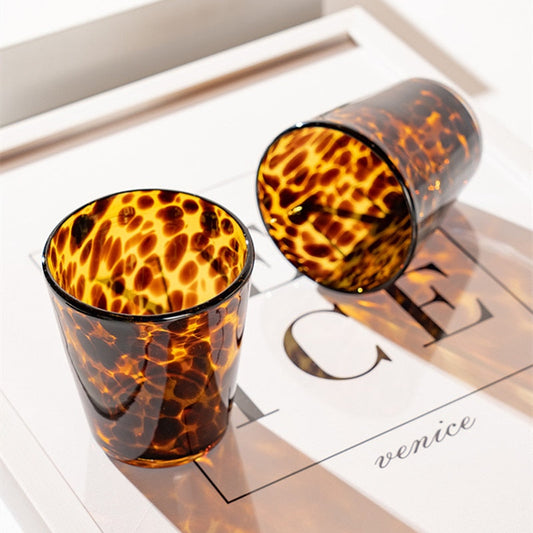 Leopard Retro Trinkglas