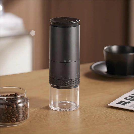 Frendorf | 1500mAh Elektrische Kaffeemühle Extern einstellbare Type-C-Lade Kaffeemühle Bohnenmahlmaschine Kaffeezubereiter