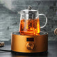Edelstahl-Infuser-Glas-Teekanne