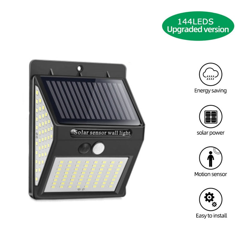 Neu Solar Lampe Licht IP65 Wasserdicht mit Motion Sensor