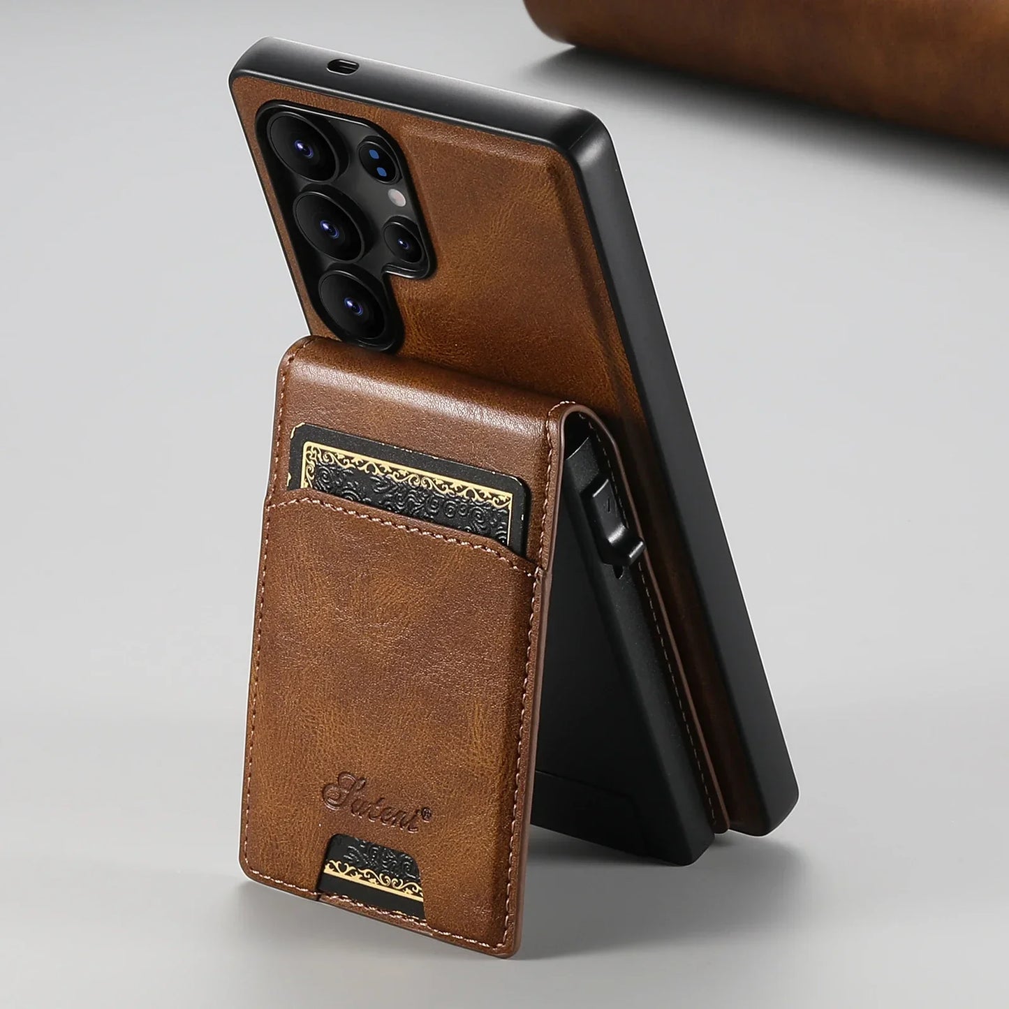 Frendorf | Leder Abnehmbares Kartenetui Handyhülle Für Samsung Galaxy