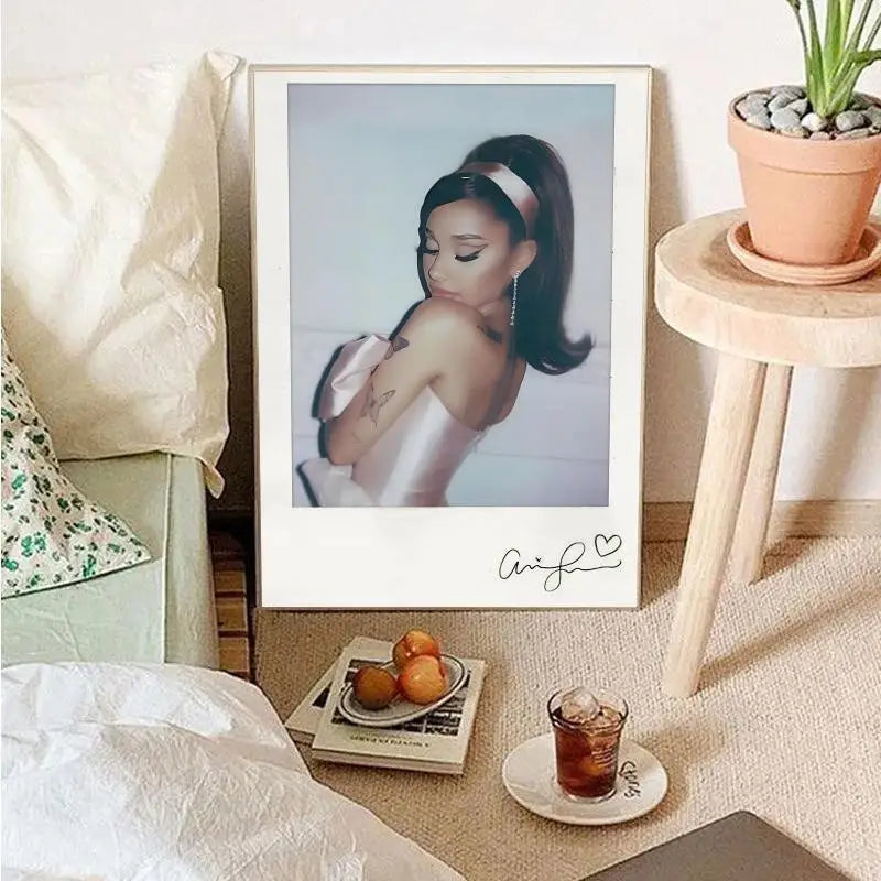 Beliebter Popsänger-Ariana Grande Poster Wandkunst Wohnkultur Zimmerdekor Digitale Malerei Wohnzimmer Restaurant Küchenkunst