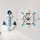 Frendorf | 2PCS Nautische Schiffsrad und Anker Wanddeko
