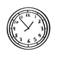 2D Comic Buch Wanduhr