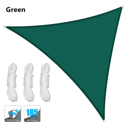 5x5x5/2x2x2M Wasserdichter Sonnenschutz - Dreieckiger Sonnenschutz - Outdoor-Überdachung für Garten, Terrasse, Pool - Schattensegel Markisenstoff