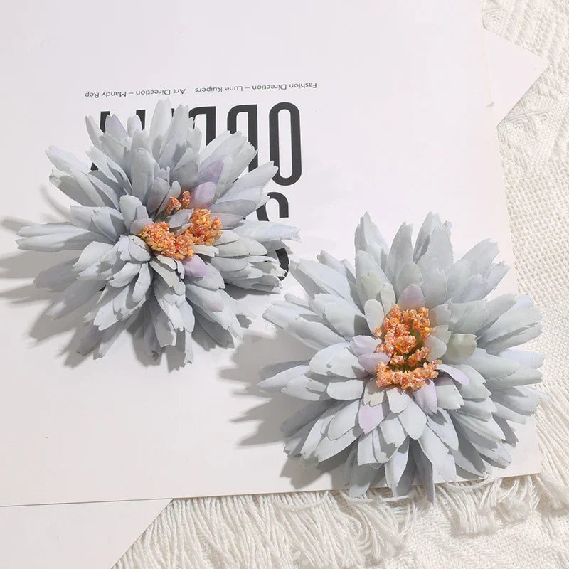 Frendorf | 30 Stück Gerbera Kunstseide Blumen Köpfe – 8CM Hochwertige DIY Blumen für Hochzeit, Dekoration, Kränze und Bastelprojekte