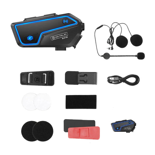 Frendorf | Bluetooth-Motorrad-Intercom 10 Fahrer & IP67 wasserdicht – RideSync