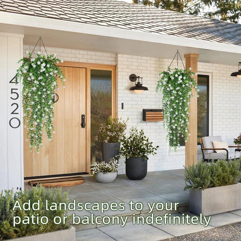 Frendorf | 30-Zoll Künstliche Eukalyptusrebe – Lebensechte Kunstpflanze für Zuhause, Hochzeit, Garten und Außendekoration