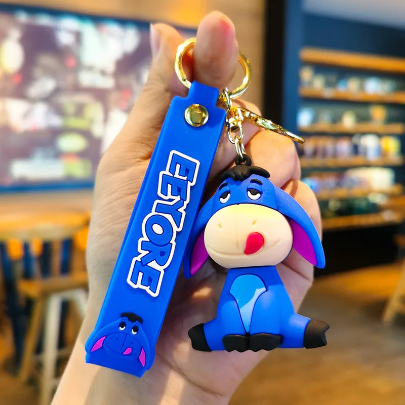 Anime Disney Schlüsselanhänger - Süßer Mickey Mouse, Minnie, Lilo und Stitch Cartoon Schlüsselring, Ornament und Autoanhänger, Perfekte Geschenke für Kinder