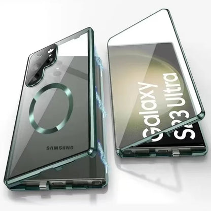 Frendorf | Metall Aluminiumlegierung 360 Hülle mit Sicherheitsverschluss für Samsung Galaxy S24-S23 Serie