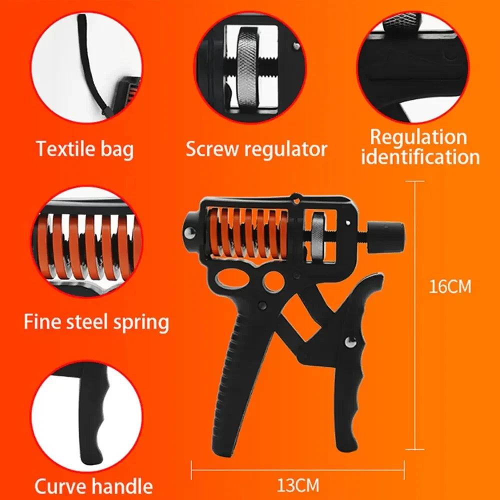 Frendorf | Verstellbarer 5-165kg Schwerer Handgriff-Stärker - Fingerexpander für Arm-, Handgelenk- und Unterarmtraining