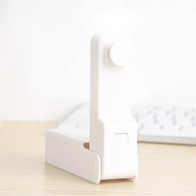 Frendorf | BreezeFold | Mini-Faltventilator | Ultraleicht & Leise | USB-Akku & Kompaktes Design