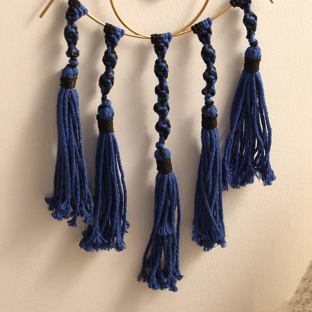 Evil Eye Makramee Wandbehang Traumfänger Boho Zimmer Dekor Türkisches Auge Wohnzimmer Schlafzimmer Feng Shui Amulett Heimdekoration