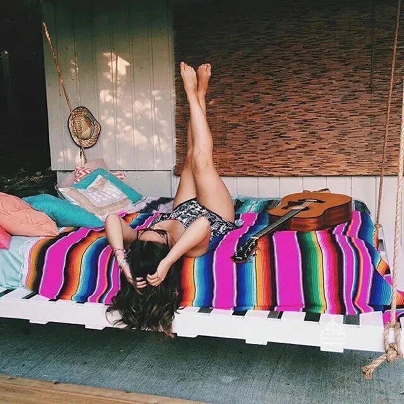 Buntes mexikanisches Serape-Decke
