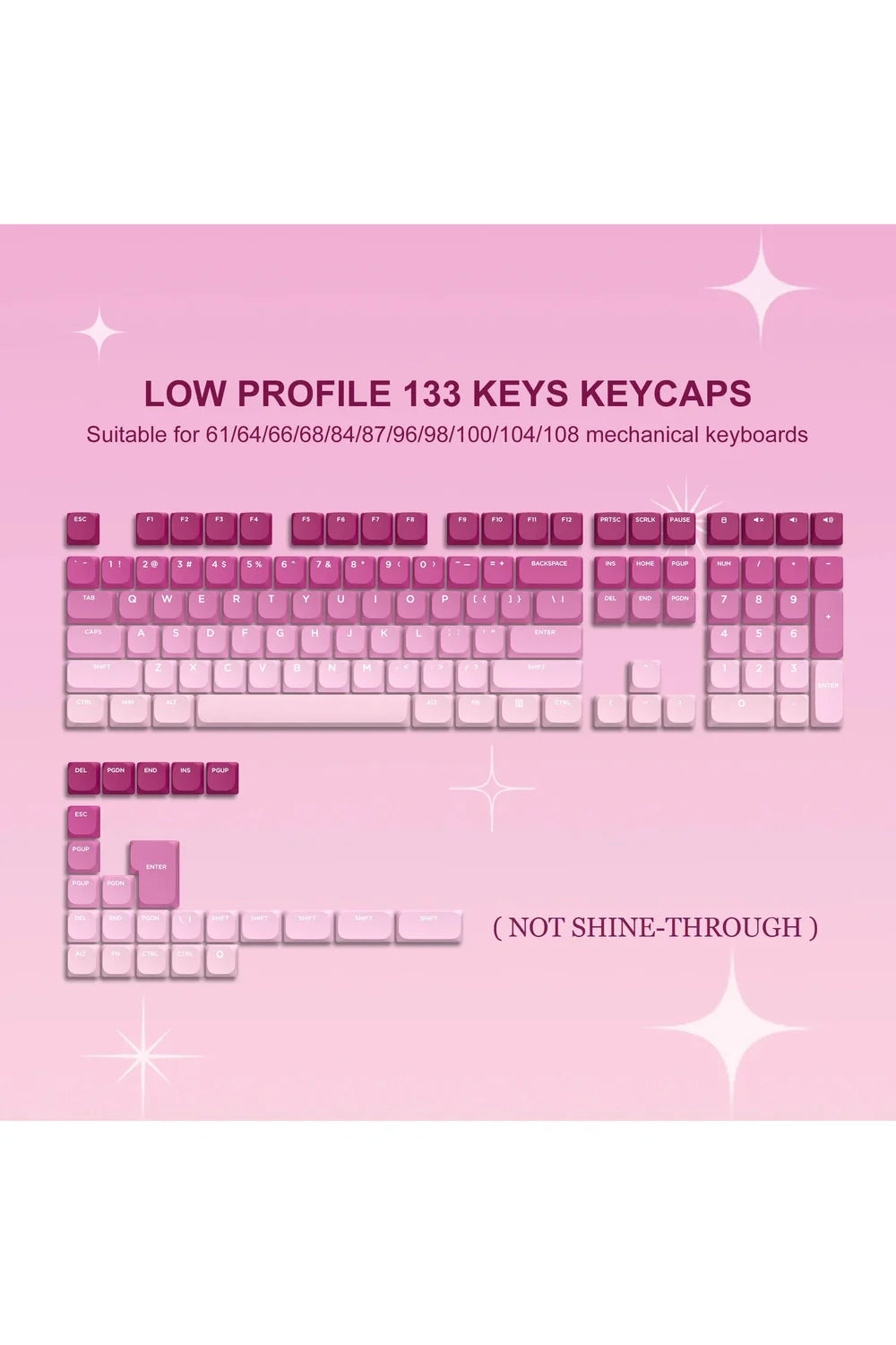 Slim-Profil Gaming-Keycaps