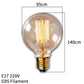 Dimmbar Edison Glühbirne (40W, E27 Sockel) - Vintage Stil Fadenlampe für Retro-Beleuchtung Vintage Edison Lampe Retro Licht