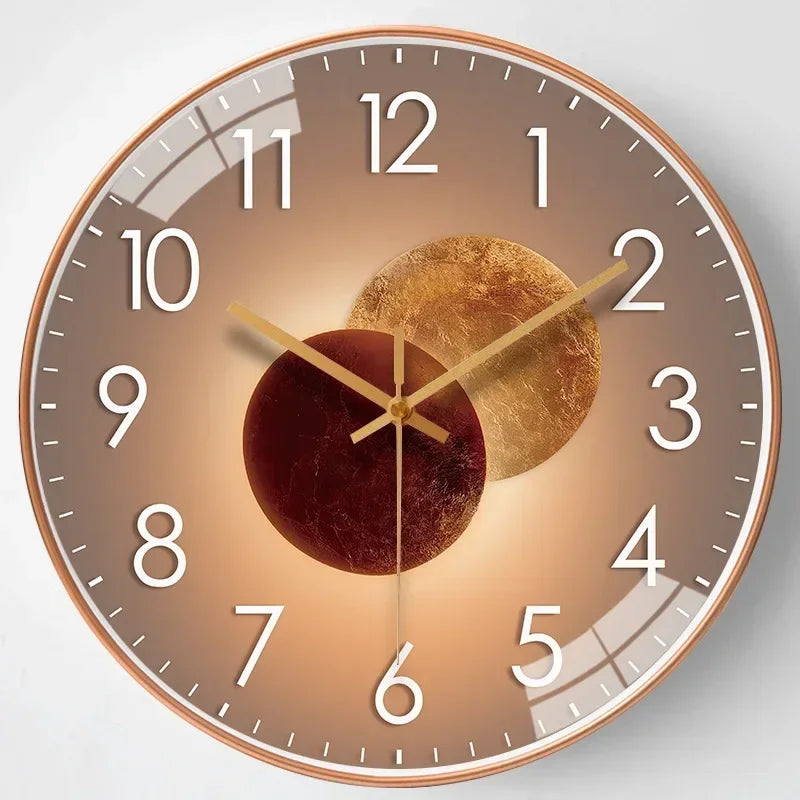 Frendorf | Zeitloses Flüstern™ | Stille Klassische Wanduhr | Geräuschloses Design für Schlafzimmer & Bürodeko