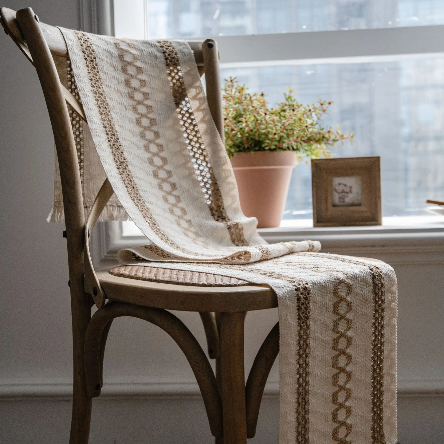 Baumwolle Bohemian Stil Jute Tischläufer