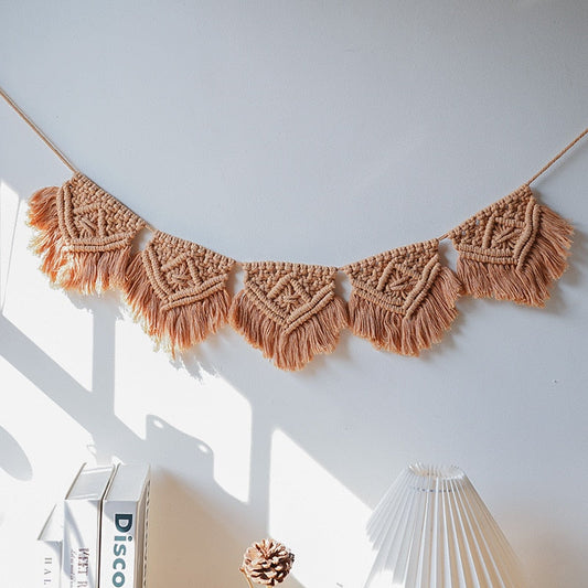 15*100CM Nordische Handgewebte Quaste Wandteppich Böhmische Wandhängende Dekoration Zuhause Homestay Dekorative Anhänger Ästhetische Zimmer deco