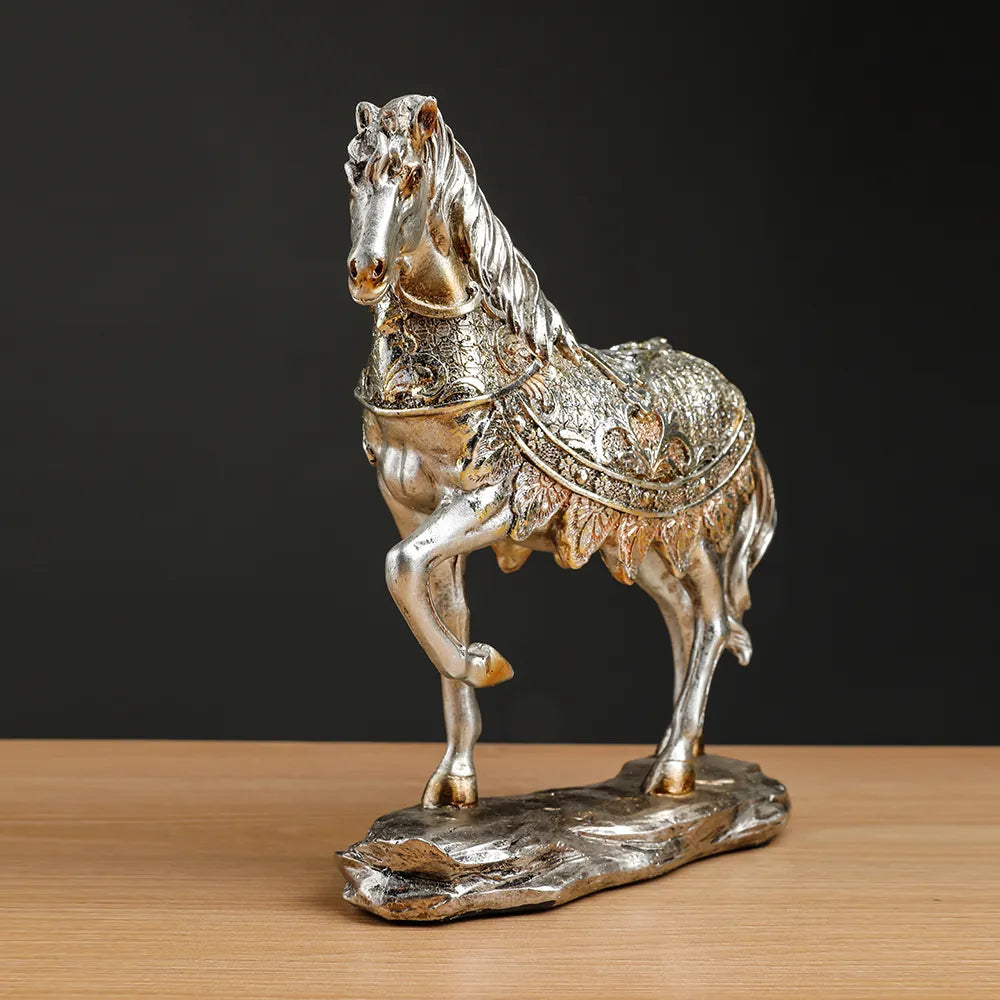 Pferde Statue Harz Skulptur Kunst Ornament Möbel Zuhause Luxus Wohnzimmer Schlafzimmer Büro Schreibtisch Dekoration Nordic Wohnkultur