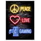 Frendorf | GameVibe Exquisite Gaming Art Poster Leinwanddruck | Hochwertige Wandkunst | Dekoration für Gamer & Spielzimmer