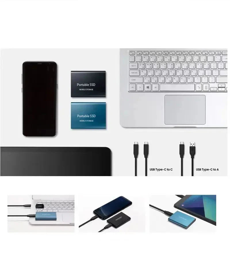 Frendorf | SpeedRivePro | Externe SSD 128GB Speicher mit USB3.1 & M.2 Type-C