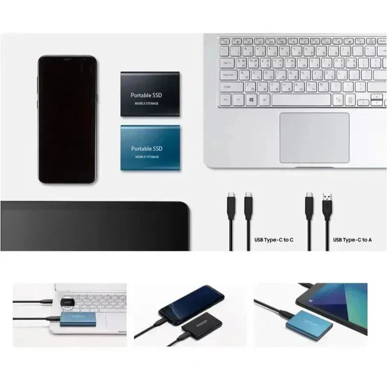 Frendorf | Tragbare SSD 128GB Festplatte Externer Speicher Kompakt Schnell Beste Qualität
