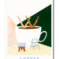 Guten Morgen Kaffee Leinwand Poster