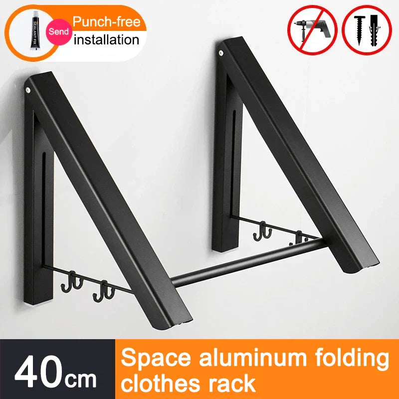 Frendorf | Platzsparer Faltbarer Wandkleider Aluminiumständer