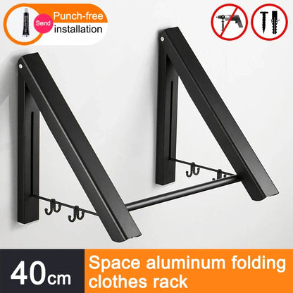 Frendorf | Platzsparer Faltbarer Wandkleider Aluminiumständer