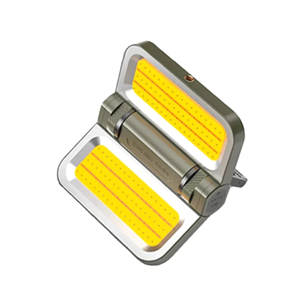 Frendorf | LumiPro | LED-Campinglampe | 2000 Lumen Flutlicht | Solar & USB-C Ladeoptionen