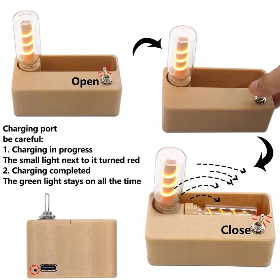 Frendorf | Mechanische Flip Wiederaufladbare Nachtlampe
