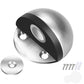 Edelstahl Magnet Türstopper - Bohrfrei, Magnetische Saugkraft, Halbrunder Gummi Anti-Kollisions Türberührung Stopp