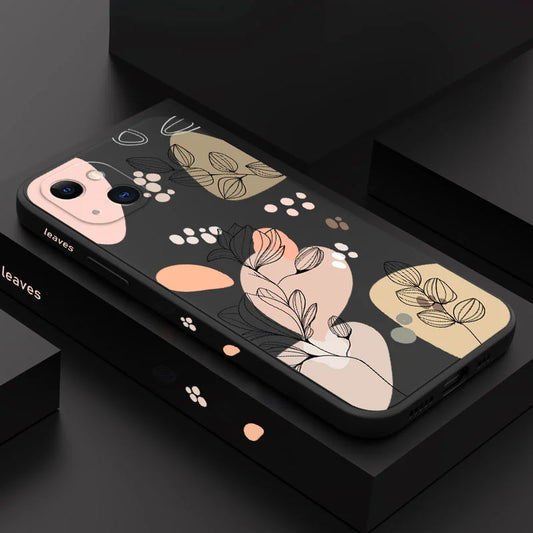 Frendorf | Blumenmuster Silikon iPhone Stoßfestes Case