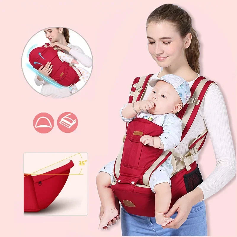 Frendorf | Baby Tragehilfe 3-in-1 – Ergonomischer Tragegurt für Neugeborene