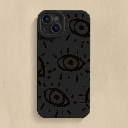 Frendorf | Augen Bedruckte Silikon iPhone Stoßfeste Hülle