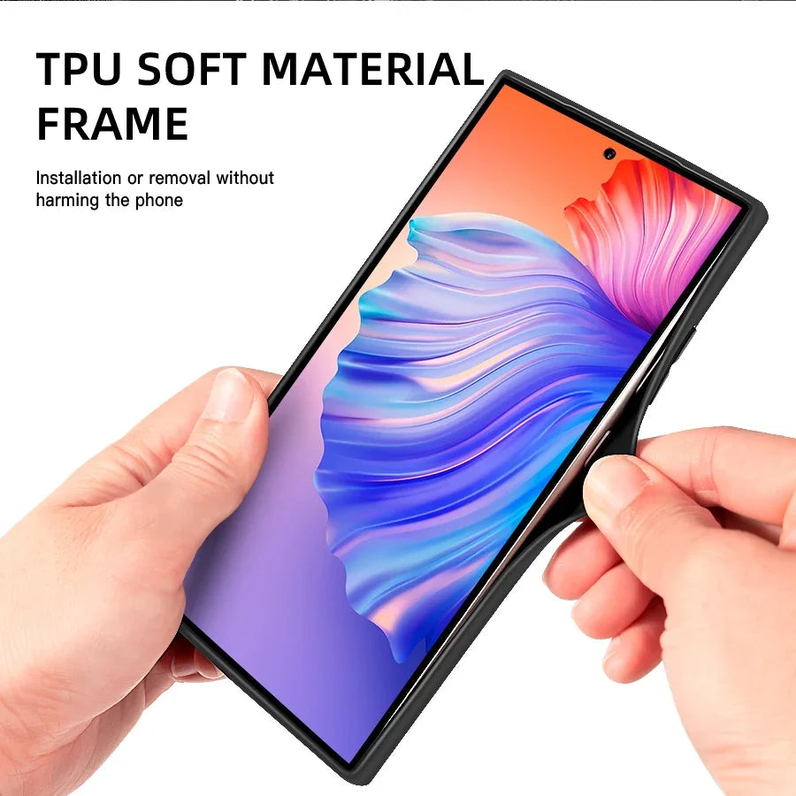 Frendorf | Magnetische Lederhülle für Samsung Galaxy mit Wireless Charging Unterstützung