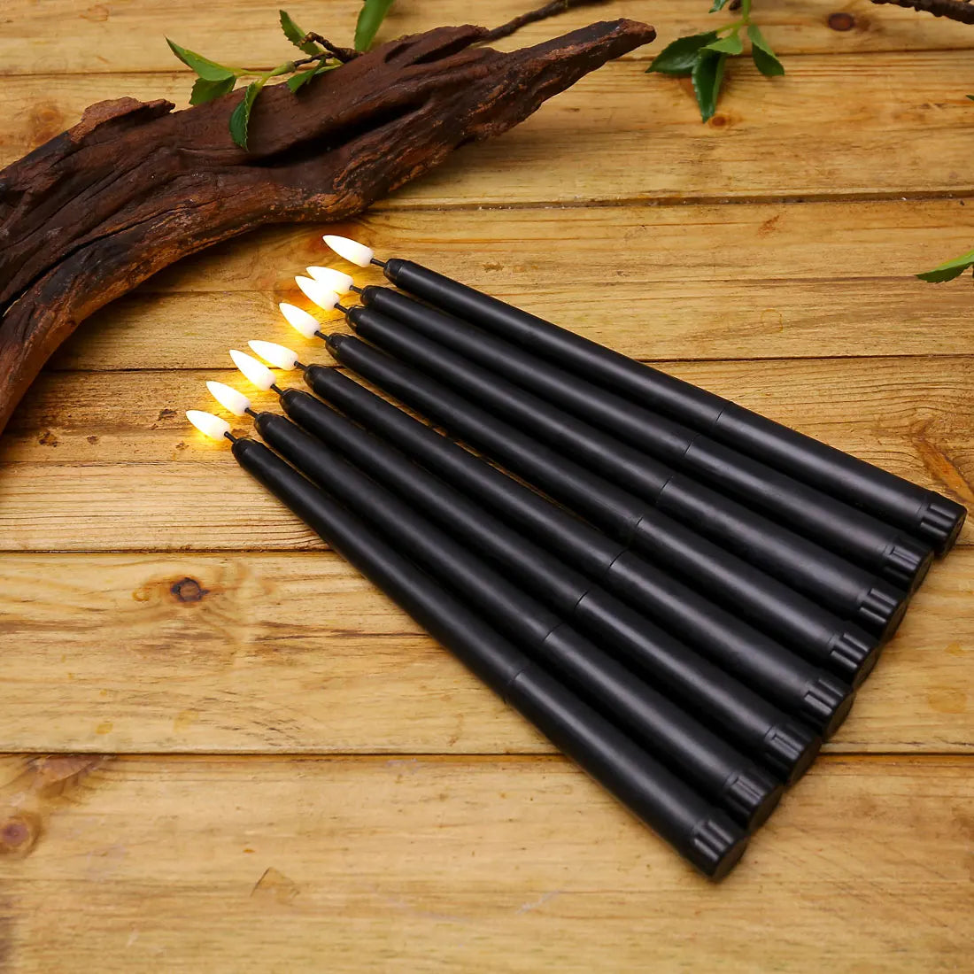 Frendorf - Schwarze LED-Teelichter ohne Flamme mit Fernbedienung für eine unvergessliche Atmosphäre