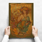 Art Nouveau Kraftpapier Poster Vintage Zuhause Zimmer Bar Café Dekor Ästhetische Kunst Wandgemälde