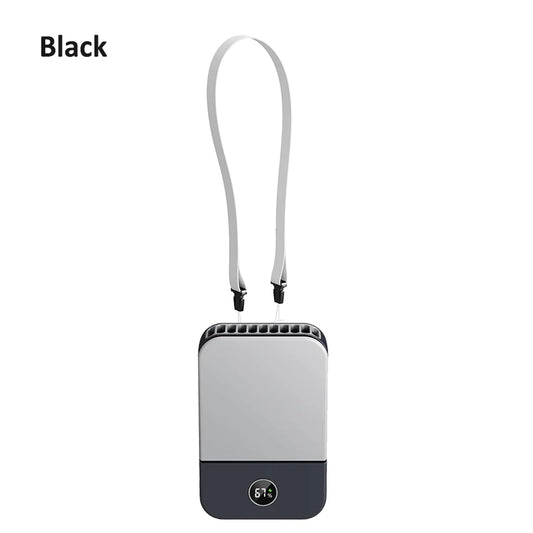 Frendorf | BreezeFox | 4-in-1 Mini-Ventilator | LED-Display | USB-C & Akku | Für Reisen, Büro & Sommerhitze