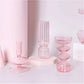 Pink Glass Taper Kerzenhalter