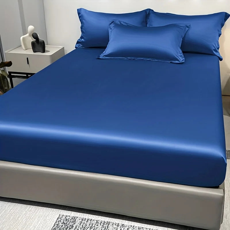 Frendorf | SatinDreams Luxus Spannbettlaken | Seidiges Satin-Bettlaken | Atmungsaktiv & Kühlend | Knitterfrei | Pflegeleicht