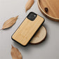 Frendorf | Echtes Holz Rücken Case für iPhone Echtes Bambus Walnuss Holz Hard Phone Case