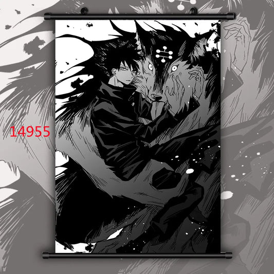 Leinwandmalerei Wandkunst Jujutsu Kaisen Gojo Satoru Fushiguro Megumi Nordische Poster und Drucke Leinwandbilder Wohnkultur