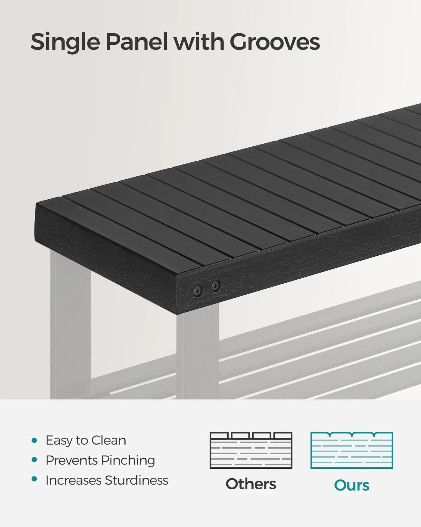 Frendorf | Bamboo Schuhregalbank - 3-Tier Organizer, trägt 130 kg