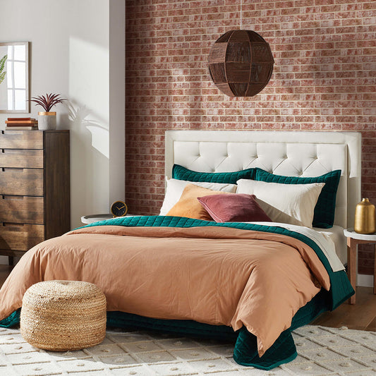 Frendorf | BrickLine Selbstklebende Wandpaneele | 3D Ziegeloptik | Wasserfest | Einfache Installation