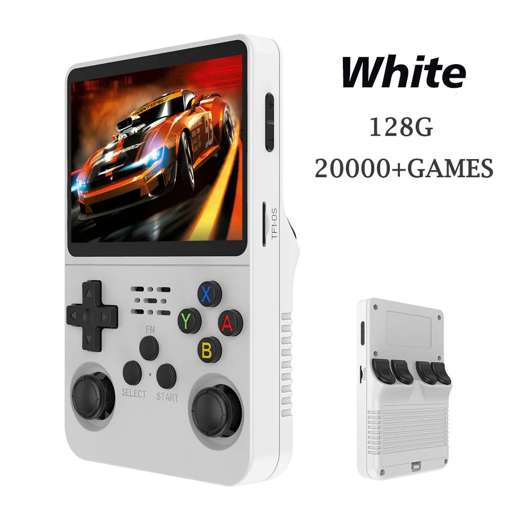 Frendorf | R36S Handheld Retro-Spielkonsole Linux-System Bildschirm Tragbarer Taschen-Video-Player 128GB