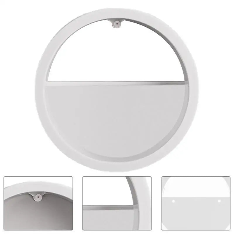 Runde Metall Eisen Glas Wandvase