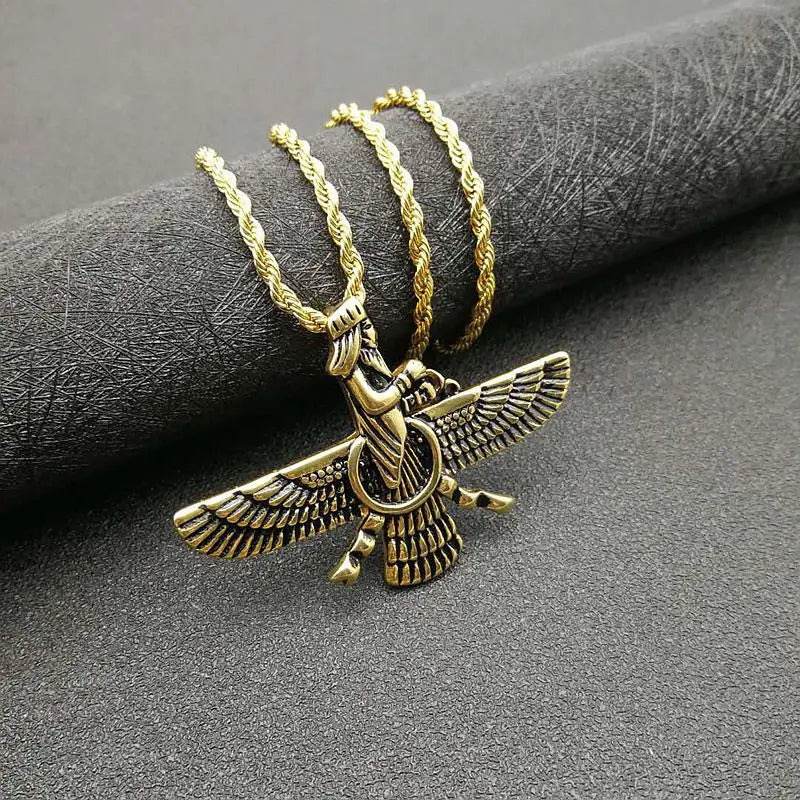 Zoroastrische Faravahar / Ahura Mazda Anhänger Halsketten